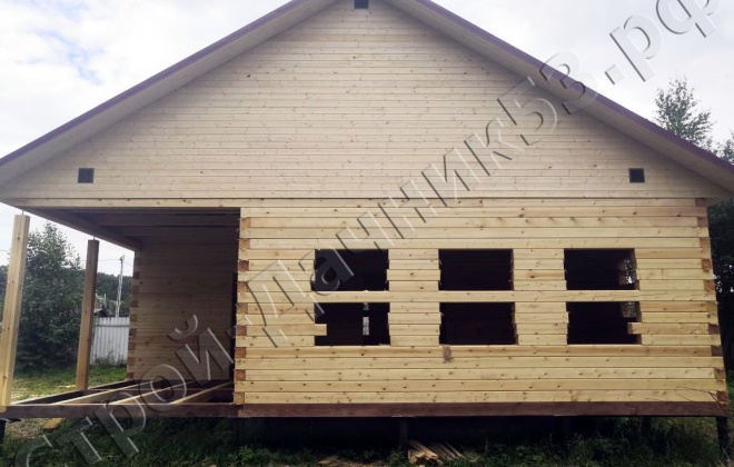 2 Брусовой дом ОД-11 9×9, 81 м², Московская область, Раменский район, посёлок Рыболовское,  ДНТ «Лазурный Берег» (1)